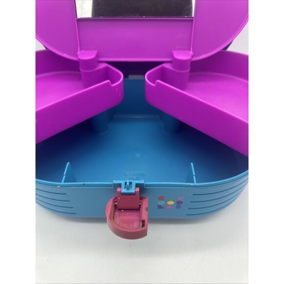 Vintage Teal Original Caboodles 3 Tier Makeup Storage Carrying Case With Mirror - Picture 8 of 10